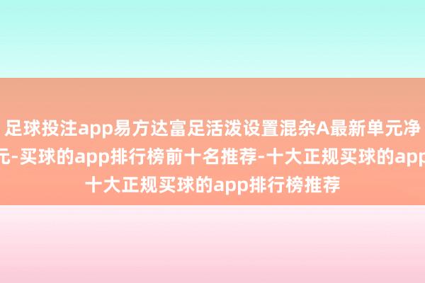 足球投注app易方达富足活泼设置混杂A最新单元净值为1.352元-买球的app排行榜前十名推荐-十大正规买球的app排行榜推荐