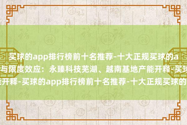 买球的app排行榜前十名推荐-十大正规买球的app排行榜推荐产能开释与限度效应：永臻科技芜湖、越南基地产能开释-买球的app排行榜前十名推荐-十大正规买球的app排行榜推荐