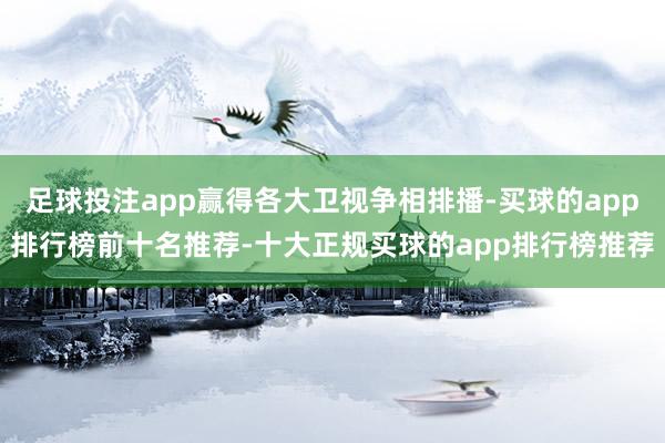 足球投注app赢得各大卫视争相排播-买球的app排行榜前十名推荐-十大正规买球的app排行榜推荐