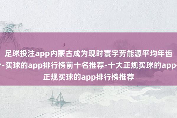 足球投注app内蒙古成为现时寰宇劳能源平均年齿最老的省份-买球的app排行榜前十名推荐-十大正规买球的app排行榜推荐