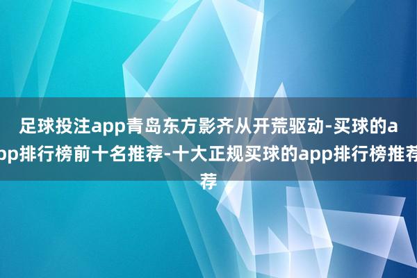足球投注app　　青岛东方影齐从开荒驱动-买球的app排行榜前十名推荐-十大正规买球的app排行榜推荐