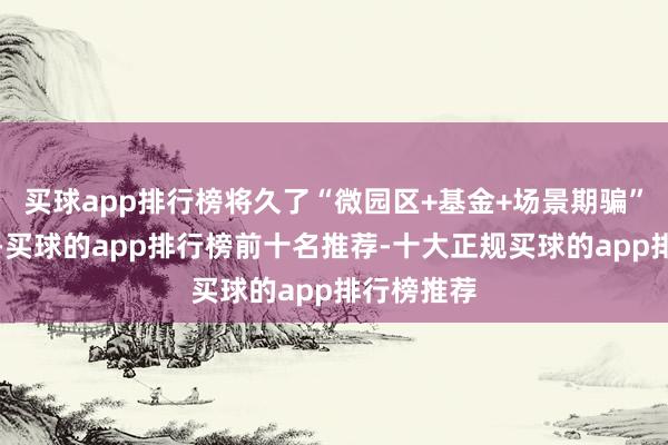 买球app排行榜将久了“微园区+基金+场景期骗”引育模式-买球的app排行榜前十名推荐-十大正规买球的app排行榜推荐